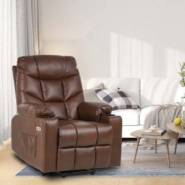 electric recliner chair leather