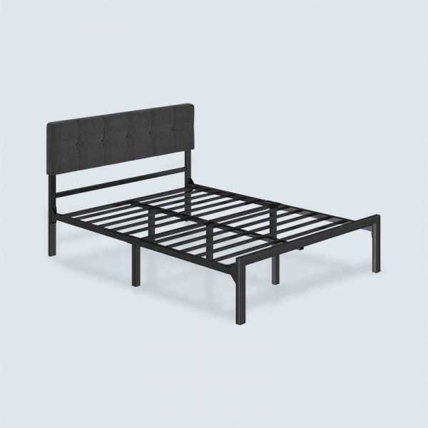 upholstered platform bed frame
