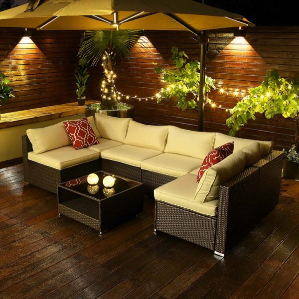 7 piece patio sectional